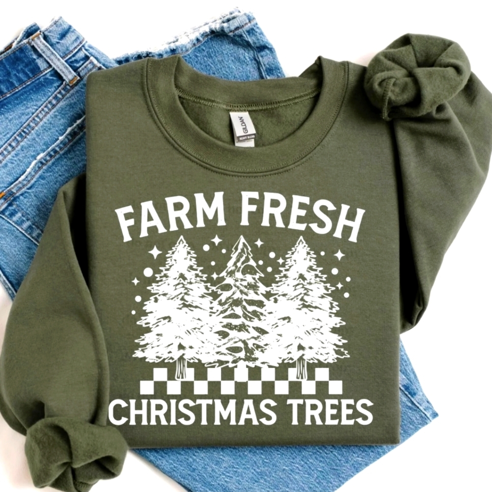 Farm Fresh Christmas Tree Crew Neck